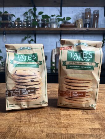 2 bags of Tates vegan cookies.